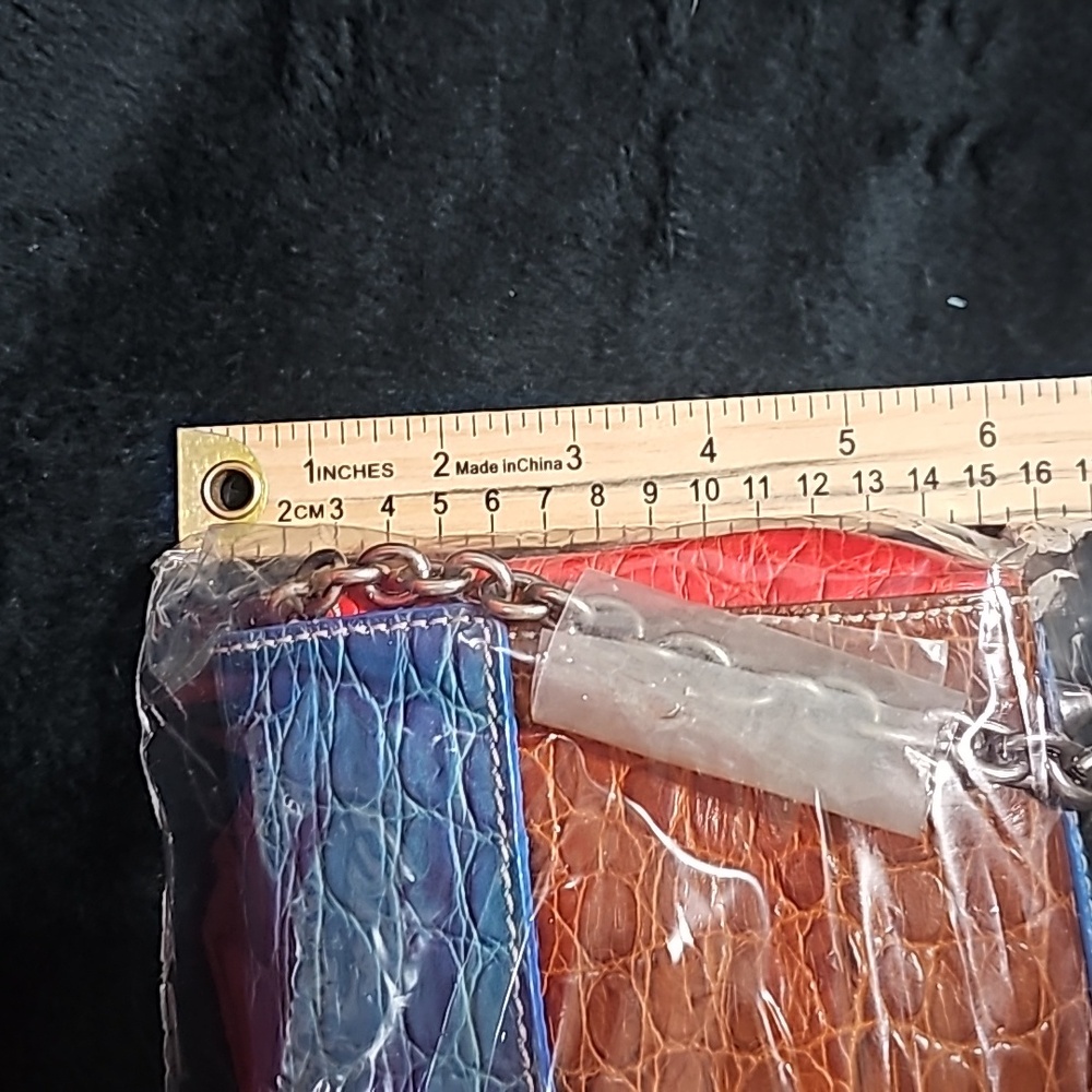 Cynthia Rowley Multi- Color Crocodile Clutch - Picture 10 of 10